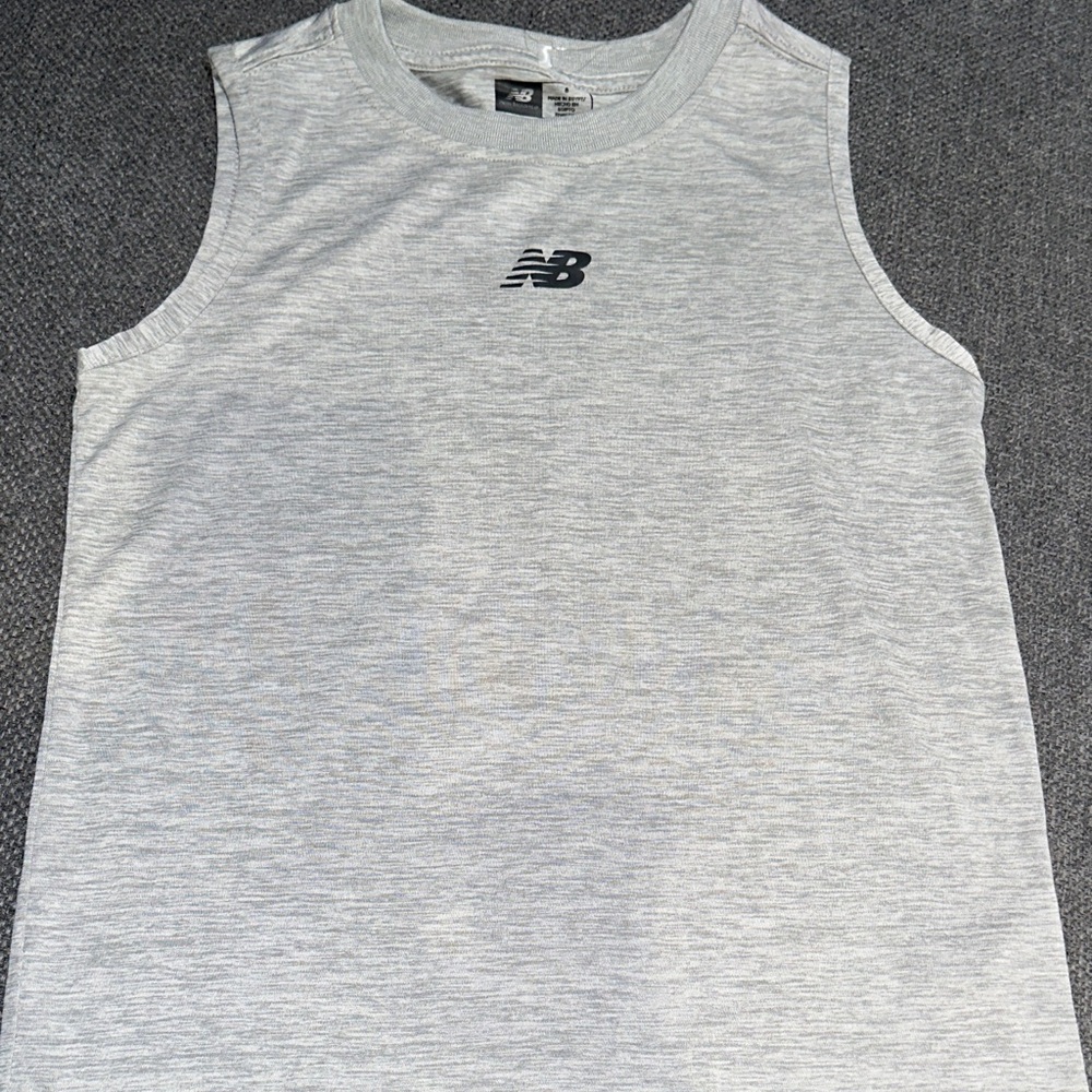 New Balance Light Gray Athletic kids Tank